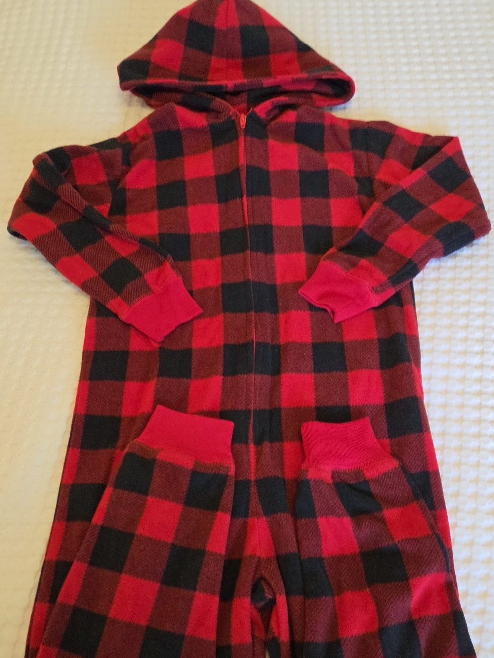 Buffalo Plaid Fleece Hooded Sleeper